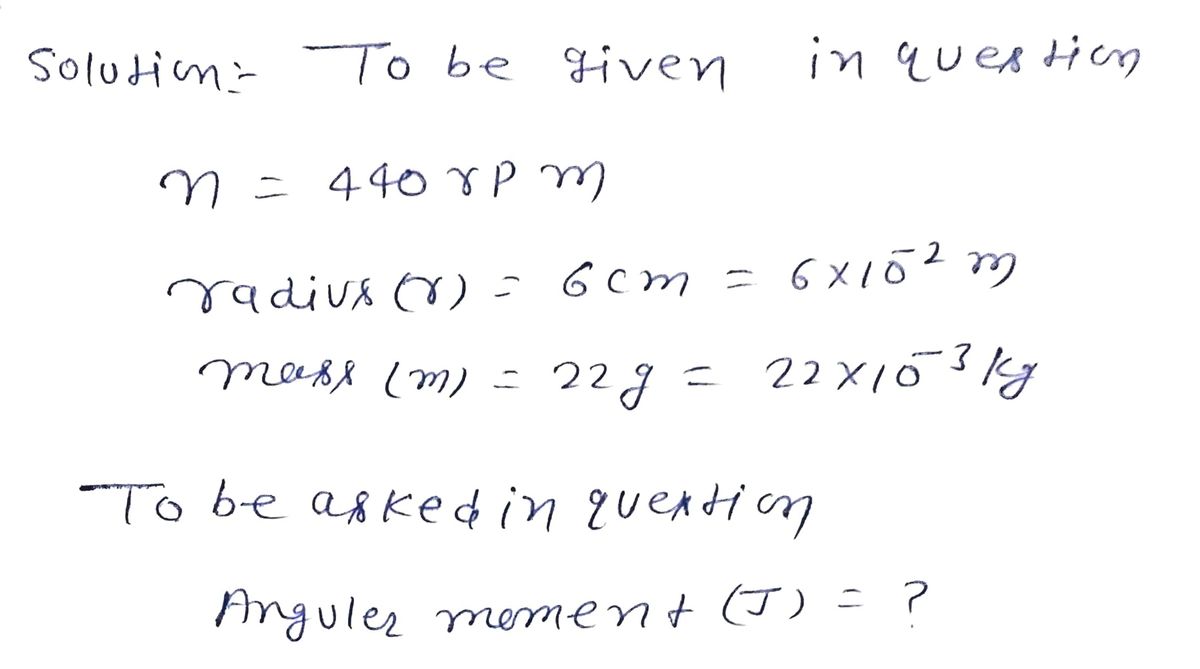 Physics homework question answer, step 1, image 1